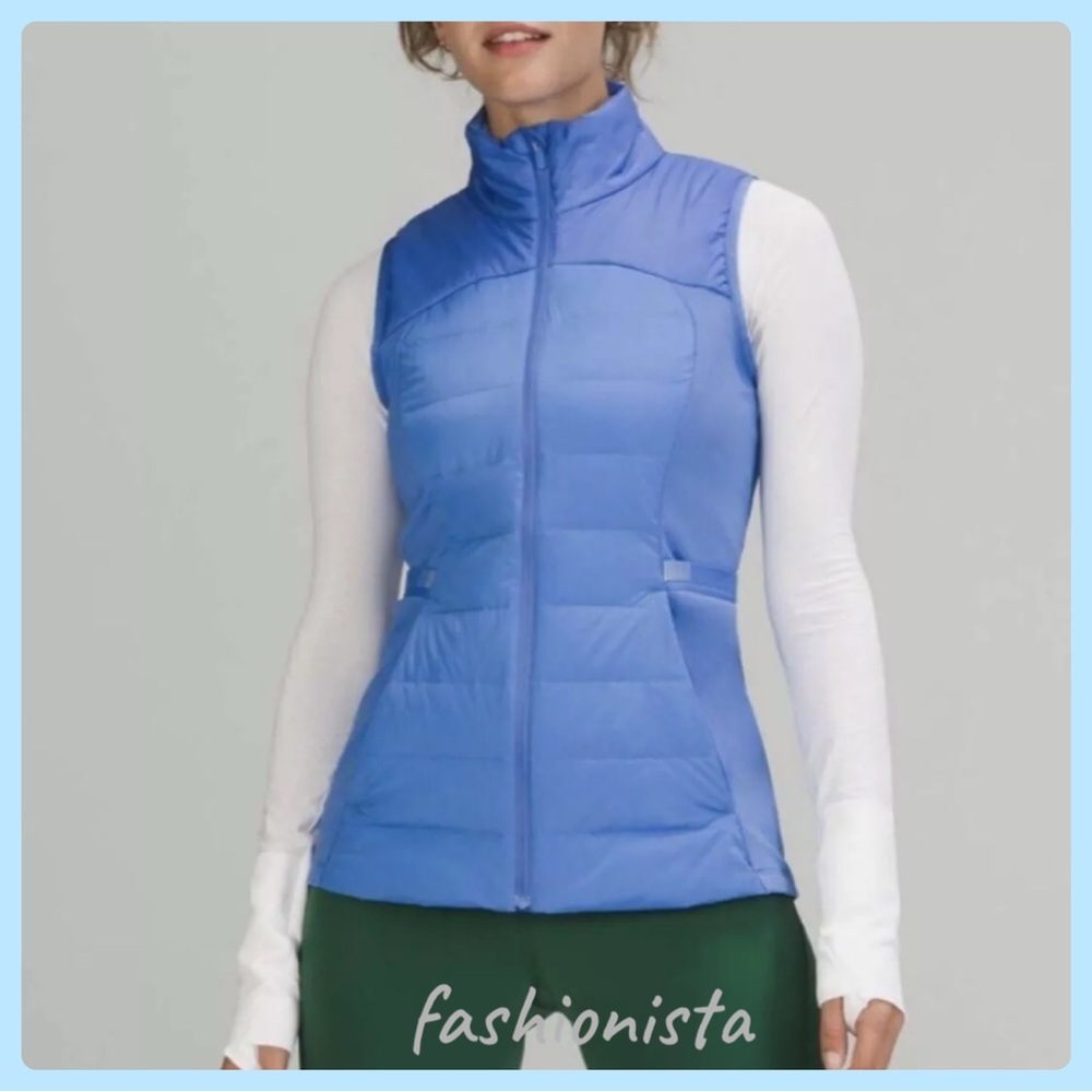 Lululemon Down for It All Vest Blue Nile Size 8